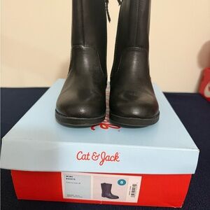 Cat & Jack Black Kids Boots